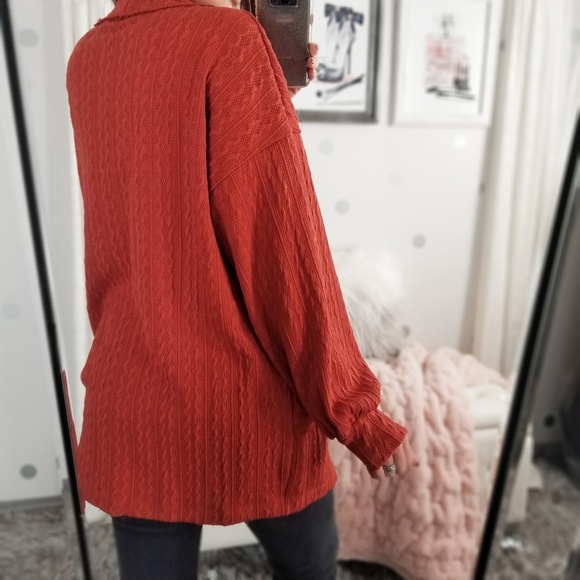 Long Fall Cardigan Cozy Cable Knit Sweater Button Down Cardi Pockets - Picture 7 of 9